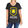 super secret police Ladies Curvy T-Shirt