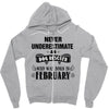 never underestimate an old man who was born in february Zipper Hoodie