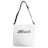 more crazy madness Adjustable Strap Totes