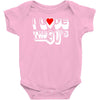 i love the 90's  musik dj fun Baby Onesie