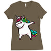 DABBİNG LEPRECHAUN UNİCORN Ladies Fitted T-Shirt