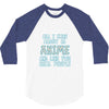 care about anime and two real people girls 3/4 Sleeve Shirt
