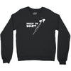 born to dart pfeil arrow bullseye triple double 180 club profi Crewneck Sweatshirt