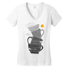 coffee addict Women's V-Neck T-Shirt