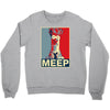 beaker meep poster, ideal birthday gift or present Crewneck Sweatshirt