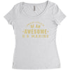 proud cousin of an awesome u.s marine Women's Triblend Scoop T-shirt