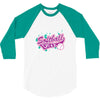 softball diva neon 3/4 Sleeve Shirt