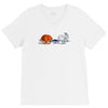 the hare and the shell V-Neck Tee