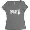 vacation alpaca bag animal humor funny Women's Triblend Scoop T-shirt