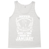 Never Underestimate Dog Rescuer Who Was Born January Tank Top