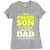 proud son dad Ladies Fitted T-Shirt