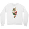 breast cancer flowers Crewneck Sweatshirt