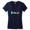 i dont need 140 characters to say fuck you Women's V-Neck T-Shirt