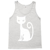 white cat funny Tank Top