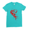 heartless splatter Ladies Fitted T-Shirt
