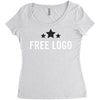 free logo Women's Triblend Scoop T-shirt