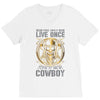 You Only Live Once It as a Cowboy V-Neck Tee