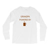 grandpa powered by coffee Long Sleeve Shirts