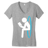 portal 2 dump Women's V-Neck T-Shirt
