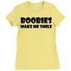 boobies make me smile (2) Ladies Fitted T-Shirt