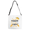 i'm not a widow i'm a wife to a husband with wings Adjustable Strap Totes