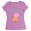 peppa pig mommy pig Women's Triblend Scoop T-shirt