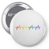 LGBT Heartbeat Pin-back button