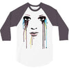 watercolor eyes 3/4 Sleeve Shirt