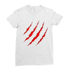 red strong Ladies Fitted T-Shirt