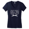 what doesn't kill you gives you xp Women's V-Neck T-Shirt