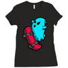 radical ghost Ladies Fitted T-Shirt