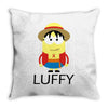 luffy en minion Throw Pillow