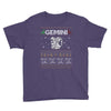 gemini christmas ugly sweater Youth Tee