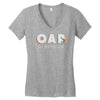old and plastered oap ladies Women's V-Neck T-Shirt