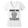 Super August Girl Women's V-Neck T-Shirt