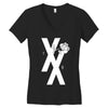 mgk t xx shirt flower black rose .. Women's V-Neck T-Shirt