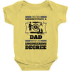 Never Underestimate A Dad With An Engineering Degree Baby Onesie