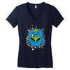 oiseau en colere Women's V-Neck T-Shirt