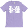pro life, pro god, pro gun T-Shirt