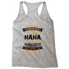 Super Cool Nana Of A Freaking Awesome Granddaughter Racerback Tank