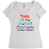 This Is My Human Costume I'm Really a Unicorn Women's Triblend Scoop T-shirt