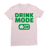 drink mode on (2) Ladies Fitted T-Shirt