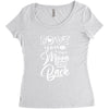 Love You To The Moon And Back Women's Triblend Scoop T-shirt