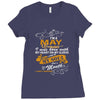 I'm a may woman I was born with my heart Ladies Fitted T-Shirt
