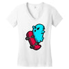 radical ghost Women's V-Neck T-Shirt