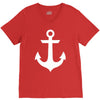 anchor black sailor vintage style navy nautical V-Neck Tee