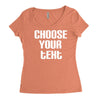 personalised Women's Triblend Scoop T-shirt