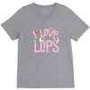 i love lops lots V-Neck Tee