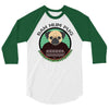 bah hum pug 3/4 Sleeve Shirt