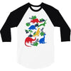 dinosaurs 3/4 Sleeve Shirt